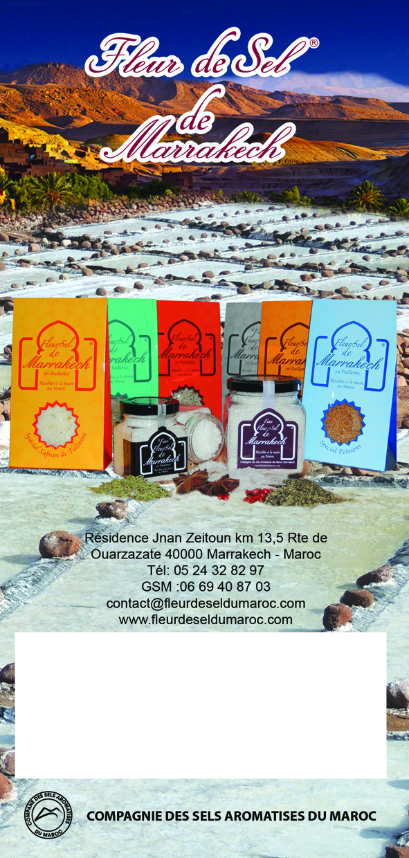 Flyer Fleur de sel du Maroc pour les magasins